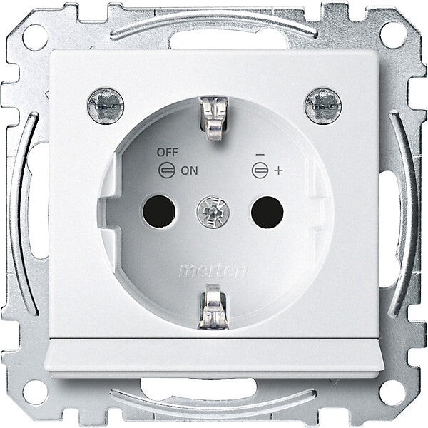 Merten SCHUKO-Steckdose pws Lichtausl.LED-Bel. MEG2304-0419